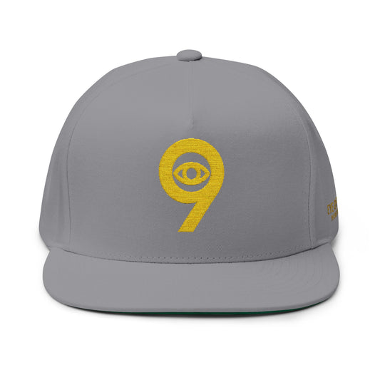 "9" Flat Bill Cap (Embroidery)